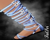 Blue Denim Roman Sandals