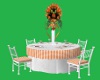 orange trim guest table