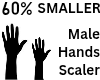 60% Male Hands Scaler