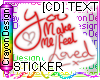[CD]MakeMeFeel-Sticker