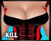 Black Red Corset