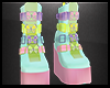 Colorful Butterfly Boots