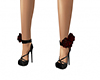 Rose heels black
