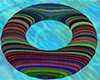 Multi Color Lines Swim Ring Tube