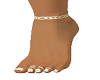 wihte rose toenails