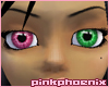 Pink/StrikingGreen Eyes