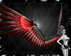 red mechanical wings