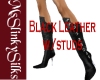 (MSS) black leather boot