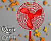 Red Animated Fan