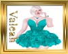 Dress RoseTurquoise Blue