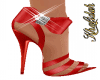 Red luxury sandal