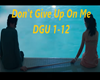 Dont give up on me