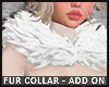 Collar Fur White Add V1