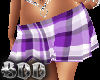 BDD Purple Plaid Skirt