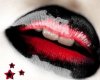 red black lips emo