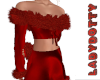 red fur sweater