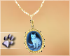 (dp) Blue Cat Necklace F