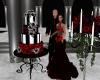Cake Red &Blk 2 Wedding