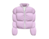pink puffer jacket