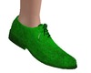Green dress shoe