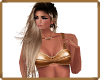 [MAU] GOLDEN LEATHER TOP