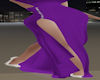 Purple Double Slit Skirt