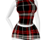 BLAC/RED PLAID SET