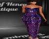 Purple Sequin Gown