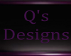 Q's Purple Dinner Table
