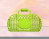 Lime Basket Bag