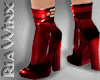 Red Leather Boots