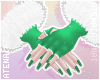 ❄ Santa Gloves Green