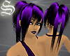 !* Black & Purple Hair