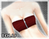 *T* Red Zipped Tube Top
