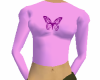 pink butterfly tee