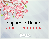 Support sticker 20k