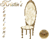 Gold Ivory Dining Chair