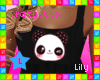 !L LilBlk Panda w/ Legs