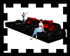 (OM)Big Sofa Black/Red