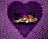 purple cuddle heart wall