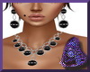 Black Necklace & Earring