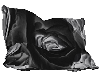 black rose couple pillow