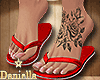 D| Lari Red Flip-Flops