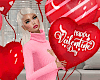 Happy VDay Balloons Pose