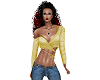 Autumn Gold Wrapped Top