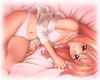 Manga girl in bed