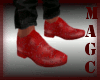 Men red valentine shoes