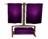 PURPLE TOWELS/STAND