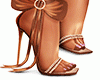 梅 brown bow heels