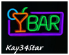 Neon Glow Bar Sign